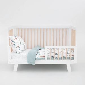 imageLittle Unicorn Toddler Bedding 3Piece Set  Super Soft ampamp Breathable Muslin Fabric  for Convertible Cribs ampamp Toddler Beds WhalesMermaid Party