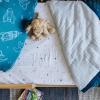 imageLittle Unicorn Lofty Comforter Blanket  Super Soft ampamp Breathable Muslin Fabric Great for Play ampamp Bedtime Blanket Blast OffBlast Off