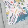 imageLittle Unicorn Lofty Comforter Blanket  Super Soft ampamp Breathable Muslin Fabric Great for Play ampamp Bedtime Blanket Blast OffBoho Dino