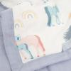 imageLittle Unicorn Lofty Comforter Blanket  Super Soft ampamp Breathable Muslin Fabric Great for Play ampamp Bedtime Blanket Blast OffUnicorns
