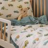 imageLittle Unicorn Lofty Comforter Blanket  Super Soft ampamp Breathable Muslin Fabric Great for Play ampamp Bedtime Blanket Blast OffWork Trucks