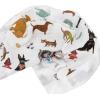 imageLittle Unicorn Security Blankets 3 Pack  100 Cotton Muslin with Satin Border Super Soft and Breathable  Baby Infant Toddler  Lovey for Boys and Girls  WoofWoof
