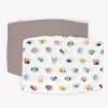 imageLittle Unicorn Standard Pillowcase 2 Pack  Super Soft ampamp Breathable Muslin Fabric  Snug Envelope Closure Mermaid PartyWatercolor Critters