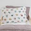 imageLittle Unicorn Standard Pillowcase 2 Pack  Super Soft ampamp Breathable Muslin Fabric  Snug Envelope Closure Mermaid PartyWatercolor Critters
