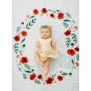 imageLittle Unicorn Keepsake Monthly Milestone Photo Blanket  47 x 46  Milestone Cards Included  100 Cotton Muslin  Machine Washable  Playful Designs  for Boys ampamp Girls Watercolor RosesSummer Poppy