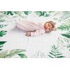 imageLittle Unicorn Keepsake Monthly Milestone Photo Blanket  47 x 46  Milestone Cards Included  100 Cotton Muslin  Machine Washable  Playful Designs  for Boys ampamp Girls Watercolor RosesTropical Leaf