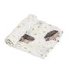imageLittle Unicorn Hedgehog Deluxe Swaddle Single 100 Rayon Muslin from Bamboo Super Soft Newborns and Infants Large 47 x 47 Machine Washable