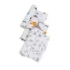 imageLittle Unicorn Cotton Muslin Swaddle Blankets set Of 3  Dino Friends Blue Green Navy