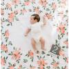 imageLittle Unicorn Keepsake Monthly Milestone Photo Blanket  47 x 46  Milestone Cards Included  100 Cotton Muslin  Machine Washable  Playful Designs  for Boys ampamp Girls Watercolor RosesWatercolor Roses