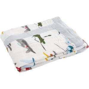 imageLittle Unicorn Deluxe Muslin Quilt  100 Rayon Muslin from Bamboo  Babies and Toddlers  Small 30 x 40  Home RunAir Show