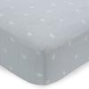 imageLittle Unicorn Premium Crib Sheet  Breathable ampamp SuperSoft Muslin Fabric Shooting StarsBlue Rainbow