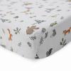 imageLittle Unicorn Premium Crib Sheet  Breathable ampamp SuperSoft Muslin Fabric Shooting StarsForest Friends