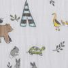 imageLittle Unicorn Premium Crib Sheet  Breathable ampamp SuperSoft Muslin Fabric Shooting StarsForest Friends