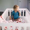 imageLittle Unicorn Premium Crib Sheet  Breathable ampamp SuperSoft Muslin Fabric Shooting StarsGrey Stripe