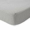 imageLittle Unicorn Premium Crib Sheet  Breathable ampamp SuperSoft Muslin Fabric Shooting StarsGrey Stripe
