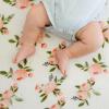 imageLittle Unicorn Premium Crib Sheet  Breathable ampamp SuperSoft Muslin Fabric Shooting StarsWatercolor Roses