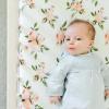 imageLittle Unicorn Premium Crib Sheet  Breathable ampamp SuperSoft Muslin Fabric Shooting StarsWatercolor Roses