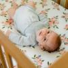 imageLittle Unicorn Premium Crib Sheet  Breathable ampamp SuperSoft Muslin Fabric Shooting StarsWatercolor Roses