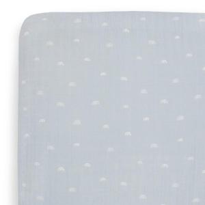 imageLittle Unicorn Premium Crib Sheet  Breathable ampamp SuperSoft Muslin Fabric Shooting StarsBlue Rainbow
