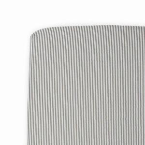 imageLittle Unicorn Premium Crib Sheet  Breathable ampamp SuperSoft Muslin Fabric Shooting StarsGrey Stripe