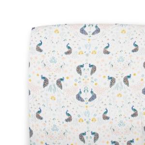 imageLittle Unicorn Premium Crib Sheet  Breathable ampamp SuperSoft Muslin Fabric Shooting StarsPeacock