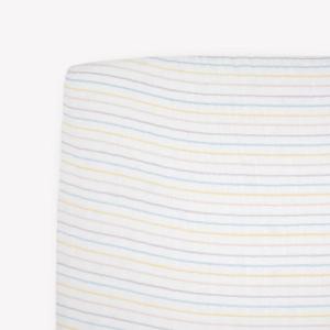 imageLittle Unicorn Premium Crib Sheet  Breathable ampamp SuperSoft Muslin Fabric Shooting StarsUnicorn Stripe