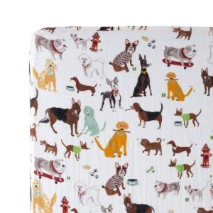 imageLittle Unicorn Premium Crib Sheet  Breathable ampamp SuperSoft Muslin Fabric Shooting StarsWoof