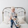imageLittle Unicorn Premium Cotton Swaddle Baby Blanket  Breathable Fabric  for swaddling Play Nursing ampamp More DotsDino Friends 2