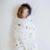 imageLittle Unicorn Premium Cotton Swaddle Baby Blanket  Breathable Fabric  for swaddling Play Nursing ampamp More DotsDragon Days