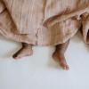 imageLittle Unicorn Premium Cotton Swaddle Baby Blanket  Breathable Fabric  for swaddling Play Nursing ampamp More DotsMauve Stripe