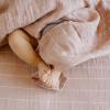 imageLittle Unicorn Premium Cotton Swaddle Baby Blanket  Breathable Fabric  for swaddling Play Nursing ampamp More DotsMauve Stripe