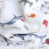 imageLittle Unicorn Premium Cotton Swaddle Baby Blanket  Breathable Fabric  for swaddling Play Nursing ampamp More DotsShark