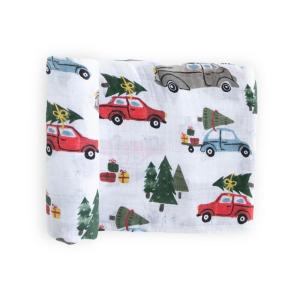imageLittle Unicorn Premium Cotton Swaddle Baby Blanket  Breathable Fabric  for swaddling Play Nursing ampamp More DotsHoliday Haul