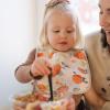 imageLittle Unicorn Premium Classic Bib 3 pack  Adjustable as baby grows  Soft fabric on skin  Great for first time eaters Berry LemonadeGeorgia Peach