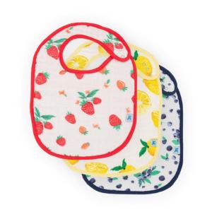 imageLittle Unicorn Premium Classic Bib 3 pack  Adjustable as baby grows  Soft fabric on skin  Great for first time eaters Berry LemonadeBerry Lemonade