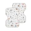 imageLittle Unicorn UltraAbsorbent Premium Burp Cloth  Soft on Babys Skin  Larger Size  Ergonomic Design Jack PlaidForest Friends