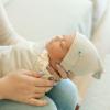 imageLittle Unicorn Stretch Knit Hat  Baby Beanie  Newborn Infant Cap  Super Soft and Cute  Age 04 MonthsPebble
