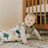 imageLittle Unicorn 06 Month Quilted Sleep Sack 26 TOG  Soft ampamp Breathable Muslin Cotton for Safer Sleep  2 Way Zipper Dino FriendsDino Friends