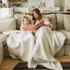 imageLittle Unicorn Original Premium Cotton Quilt  MultiLayered ampamp ExtraSoft Muslin Fabric for Babies ampamp Toddlers MermaidsTan Gingham