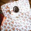 imageLittle Unicorn Original Premium Cotton Quilt  MultiLayered ampamp ExtraSoft Muslin Fabric for Babies ampamp Toddlers MermaidsWatercolor Roses