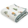 imageLittle Unicorn Original Premium Cotton Quilt  MultiLayered ampamp ExtraSoft Muslin Fabric for Babies ampamp Toddlers MermaidsWork Trucks