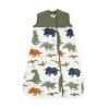 imageLittle Unicorn 06 Month Quilted Sleep Sack 26 TOG  Soft ampamp Breathable Muslin Cotton for Safer Sleep  2 Way Zipper Dino FriendsDino Friends