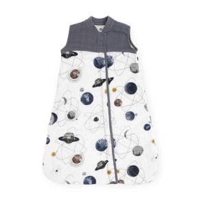imageLittle Unicorn 06 Month Quilted Sleep Sack 26 TOG  Soft ampamp Breathable Muslin Cotton for Safer Sleep  2 Way Zipper Dino FriendsPlanetary