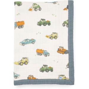 imageLittle Unicorn Original Premium Cotton Quilt  MultiLayered ampamp ExtraSoft Muslin Fabric for Babies ampamp Toddlers MermaidsWork Trucks