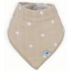 imageLittle Unicorn Cotton Muslin with Fleece Bandana BibTaupe Cross