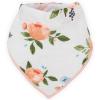imageLittle Unicorn Cotton Muslin with Fleece Bandana BibWatercolor Roses 2