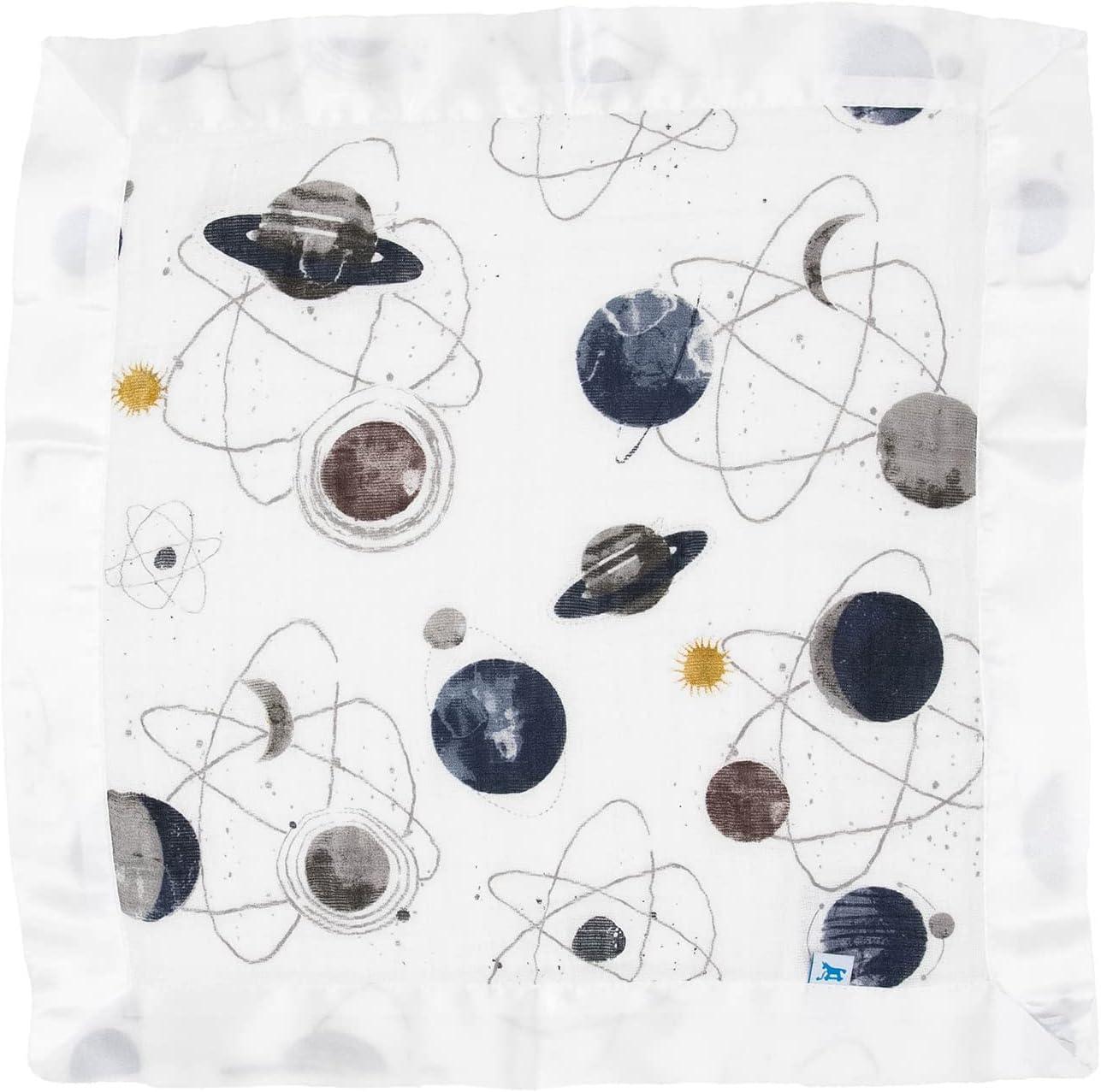 imageLittle Unicorn Security Blankets 3 Pack  100 Cotton Muslin with Satin Border Super Soft and Breathable  Baby Infant Toddler  Lovey for Boys and Girls  Tropical LeafPlanetary