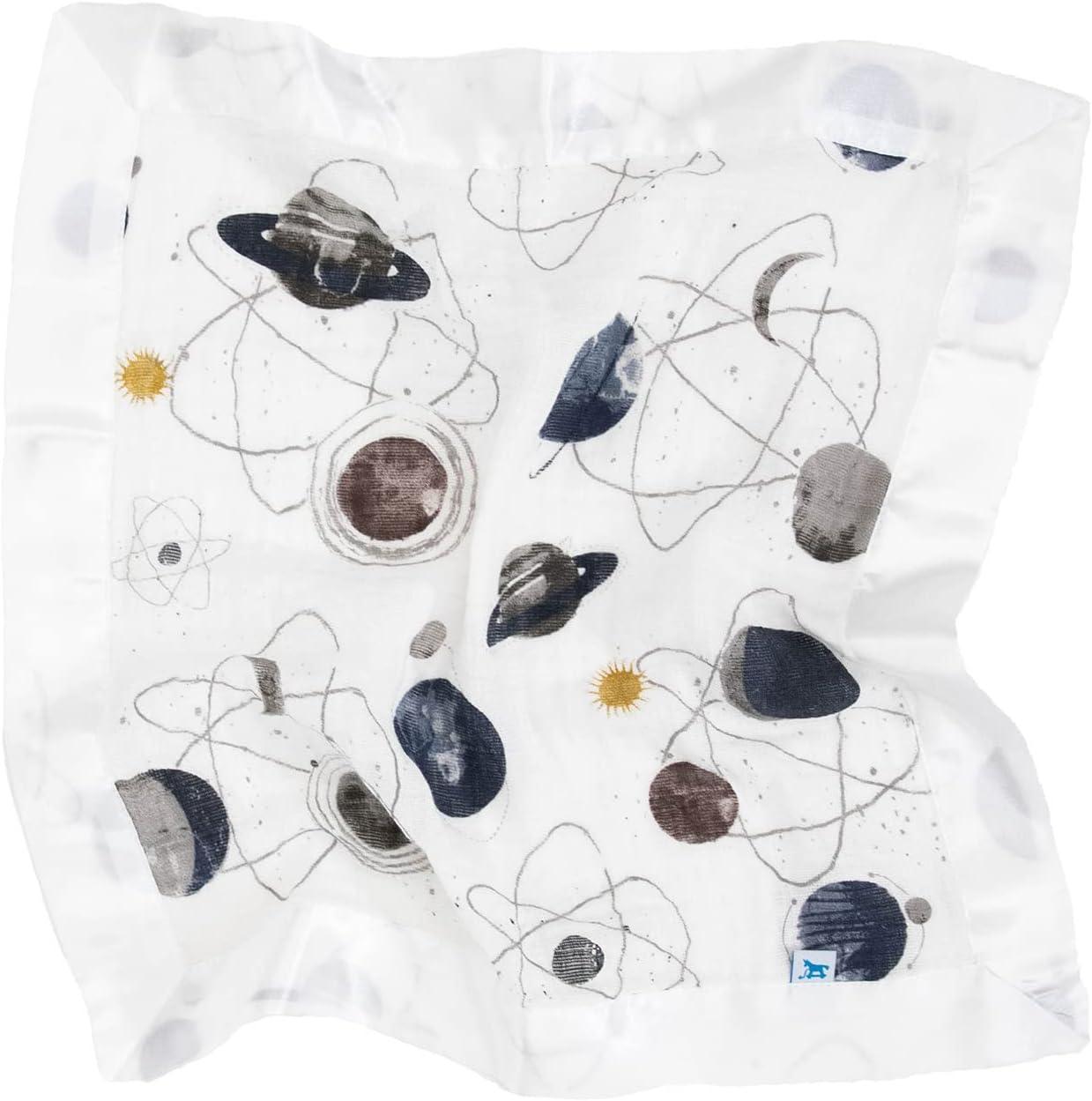 imageLittle Unicorn Security Blankets 3 Pack  100 Cotton Muslin with Satin Border Super Soft and Breathable  Baby Infant Toddler  Lovey for Boys and Girls  Tropical LeafPlanetary