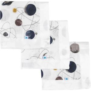 imageLittle Unicorn Security Blankets 3 Pack  100 Cotton Muslin with Satin Border Super Soft and Breathable  Baby Infant Toddler  Lovey for Boys and Girls  Tropical LeafPlanetary