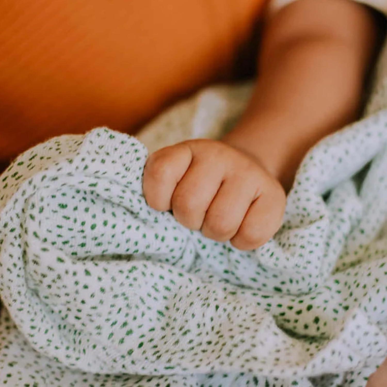 imageLittle Unicorn Premium Cotton Swaddle Baby Blanket  Breathable Fabric  for swaddling Play Nursing ampamp More Green Seed